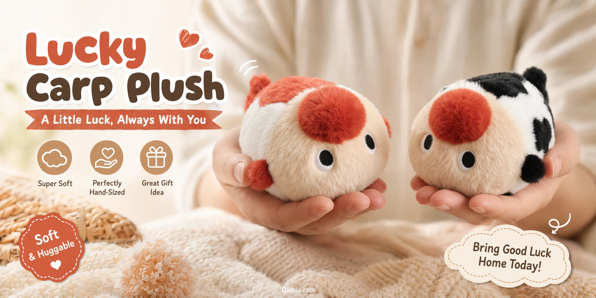 Healing Palm-Sized Sprite — “Dudu Puffer” Pufferfish Plush Toy Series