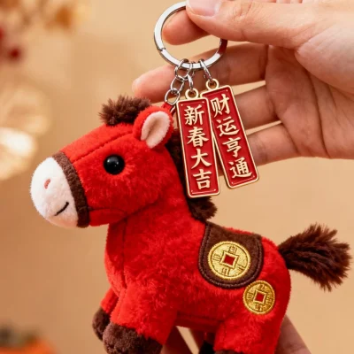 The “Lucky Fortune Pony” Plush Keychain – A Cultural Ambassador Blending Eastern Charm with Modern Cuteness