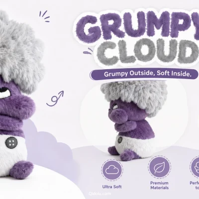 Mostro Tsundere Guaritore — Peluche “Fluffy Monster”
