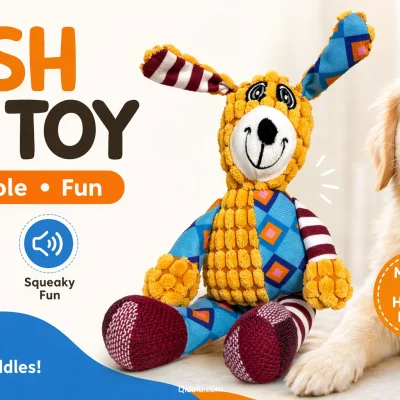 Exclusive Happy Companion for Pets — “Rainbow Lion Dog” Pet Plush Toy