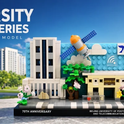 Capturing the Glory of Alma Mater | Beijing University of Posts and Telecommunications 70th Anniversary Commemorative Building Block Set