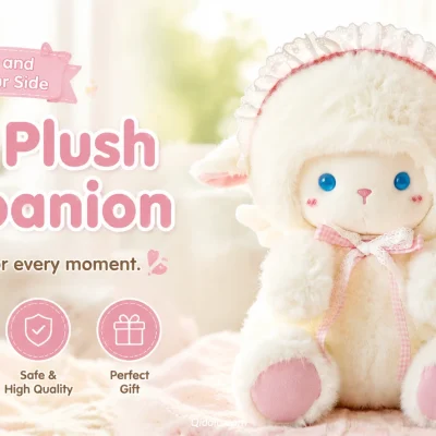 Dreamy Lace Lamb — “MianMian” Healing Plush Toy