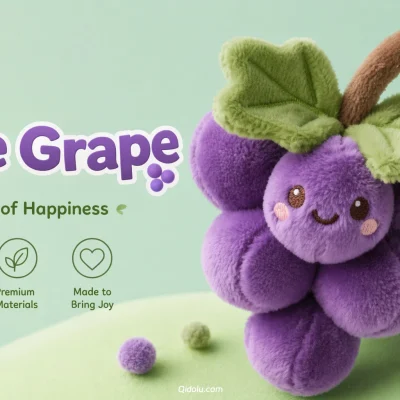 Sweet Healing Fruit Companion — “Purple Grape” Plush Toy
