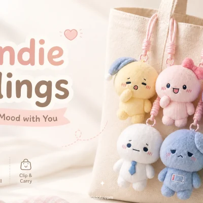 Healing Mood Companions — “Roundie Feelings” Plush Keychain Series