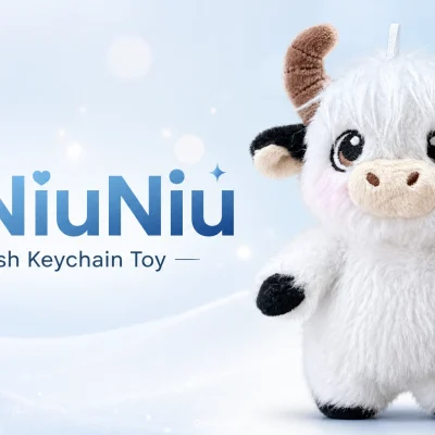 Healing Car Companion — “BaiNiuNiu” Plush Toy