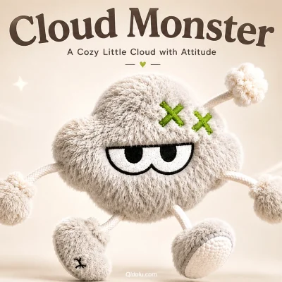 Healing Mood Monster — “Cloud Monster” Plush Toy