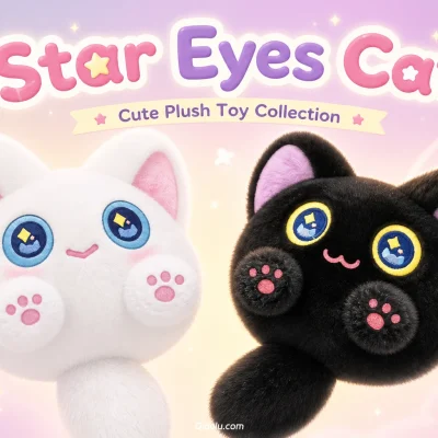 Sparkling Star-Eyed Cats — “Star Eyes Cat” Plush Toy Series