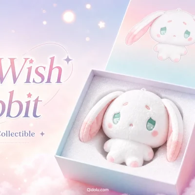 Dreamy Star-Eyed Rabbit — “Star Wish Rabbit” Plush Charm