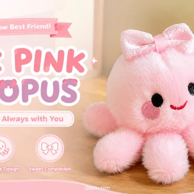 Sweet Healing Octopus — “Pink Pink Octopus” Plush Charm