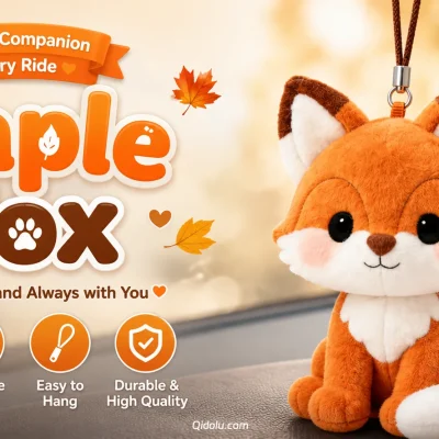 Energetic Healing Little Fox — “Maple Fox” Plush Charm