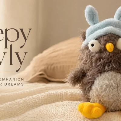 The Ultimate Derpy Companion — “Sleepy Owly” Plush Toy